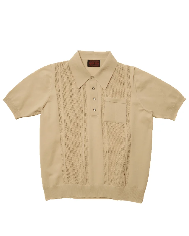 Knit Beige Sweater Shirt