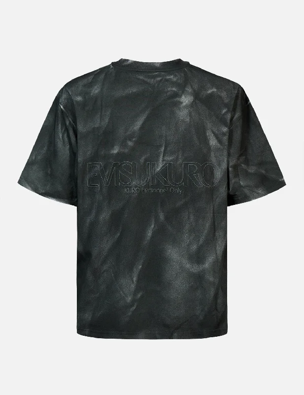 Logo Embroidery Spray-dyed T-Shirt