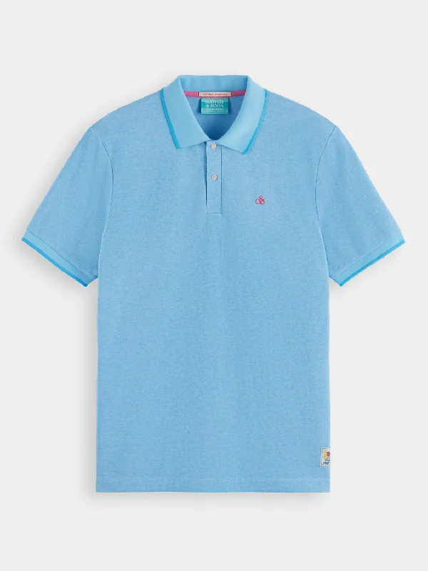 Melange polo shirt