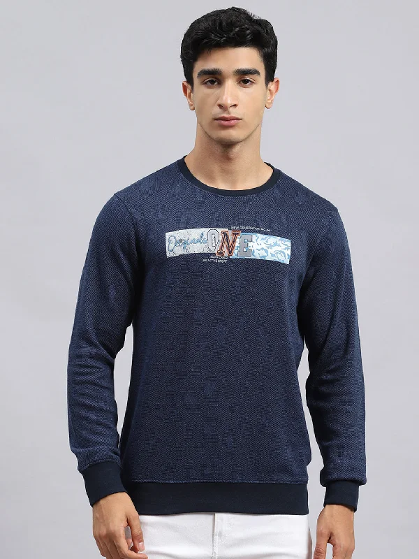 Men Blue Stripe T-Shirt