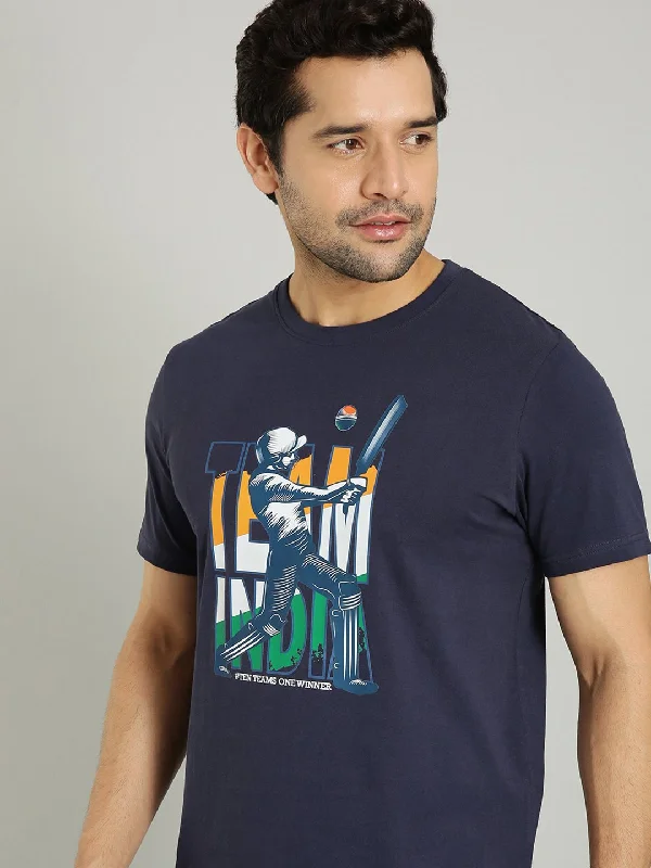 Men Team India Graphic Crew Neck T-Shirt