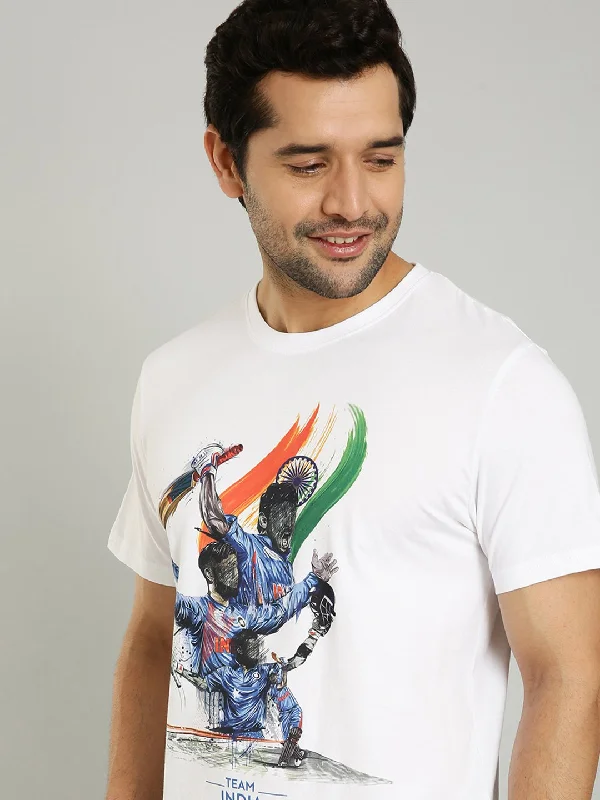 Men Team India Graphic Crew Neck T-Shirt