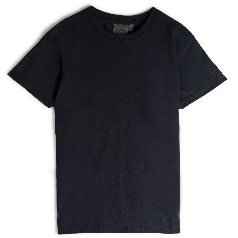 Circular Knit T-Shirt - Black