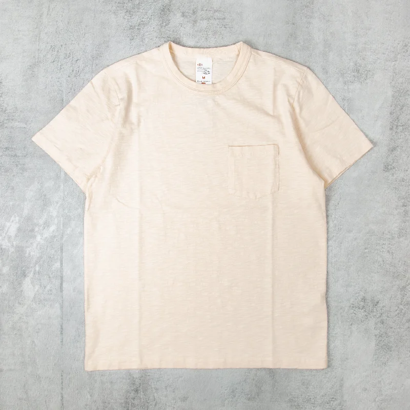 Nudie Roy Heavy Slub Tee - Ecru