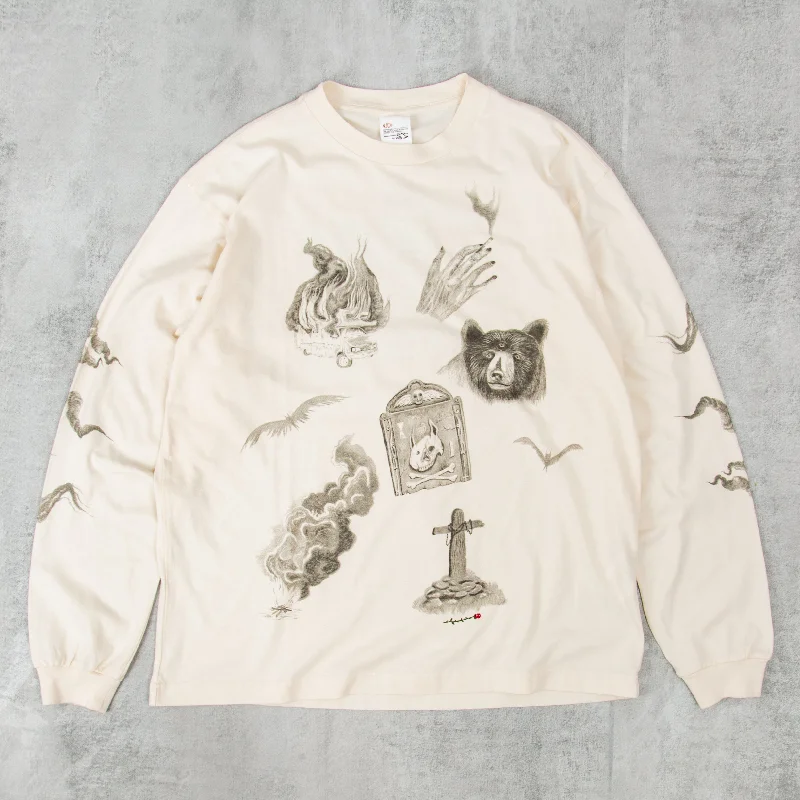 Nudie x Jeff Olsson Rudi Doodle L/S Tee - Off White