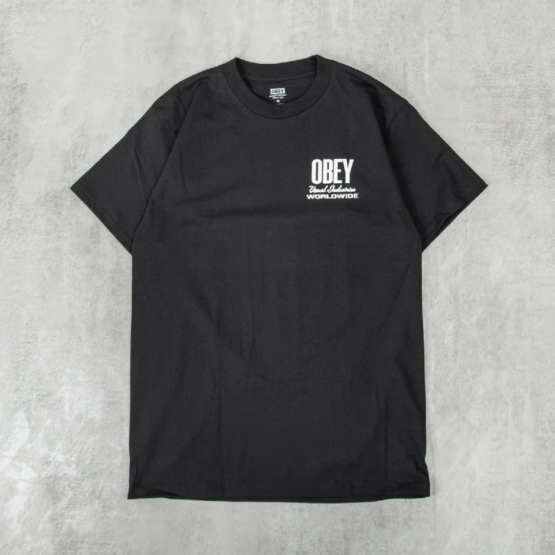 Obey Visual Industries Tee - Black