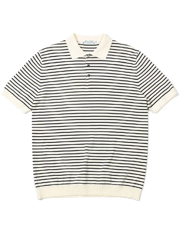 Pique Striped Polo Shirt