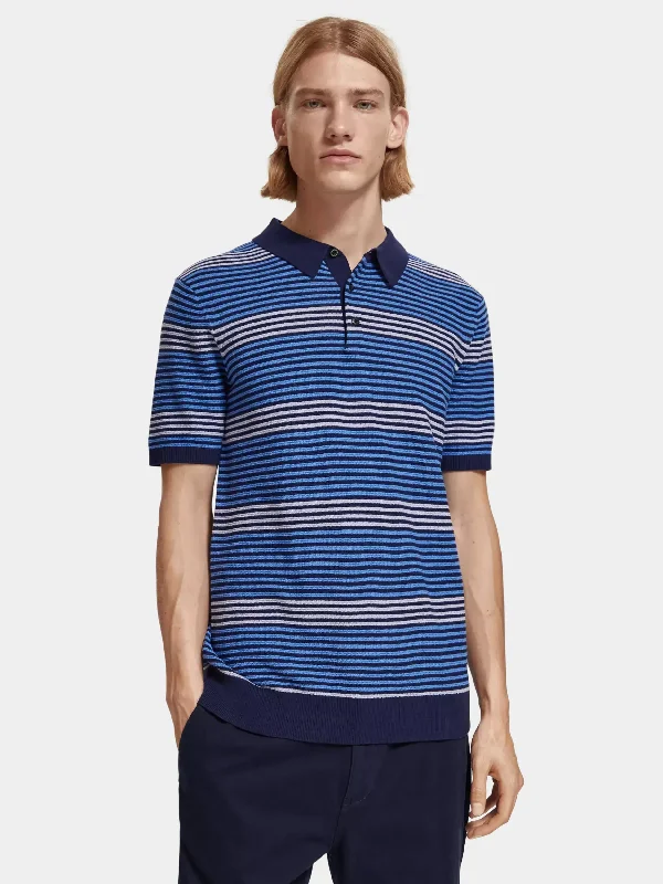 Regular-fit striped polo shirt