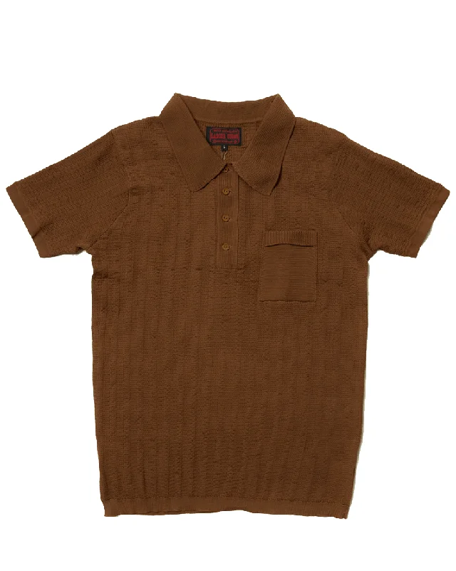 Rusty Jaquard Knit Polo Shirt