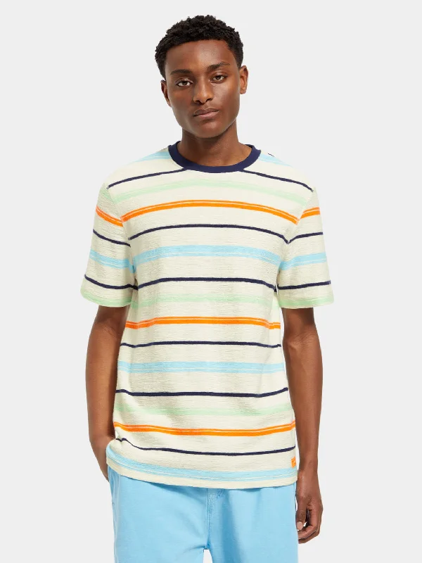 Structured striped t-shirt