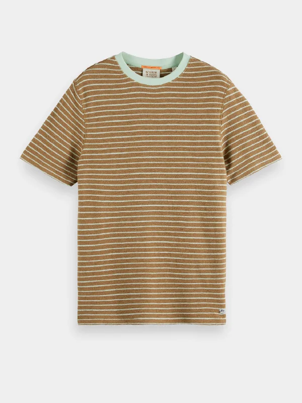 Structured striped t-shirt